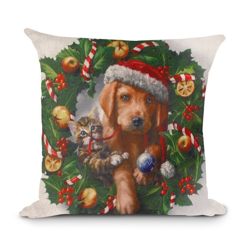 Christmas Hot-selling Home Sofa Office Creative Linen Pillowcase - Cindi Book