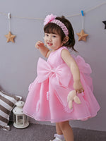The Spring And Summer Of Years Old Female Infant Baby Child Princess Dress Girls DressPink Flower Girl Dress Skirt - Cindi Book