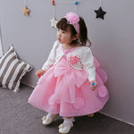 The Spring And Summer Of Years Old Female Infant Baby Child Princess Dress Girls DressPink Flower Girl Dress Skirt - Cindi Book