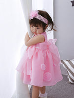 The Spring And Summer Of Years Old Female Infant Baby Child Princess Dress Girls DressPink Flower Girl Dress Skirt - Cindi Book