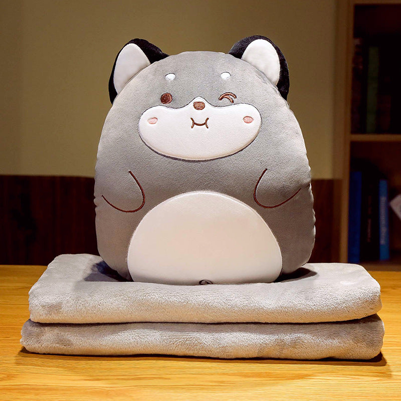 Cartoon Multifunctional Blanket Animal Pillow Blanket - Cindi Book