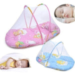 Portable Foldable Baby Kids Infant Bed Dot Zipper Mosquito Net Tent Sleeping Cushion - Cindi Book