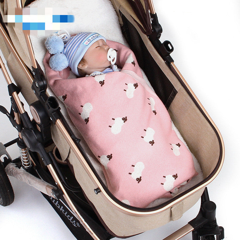 Baby sheepskin blanket baby windproof cover - Cindi Book