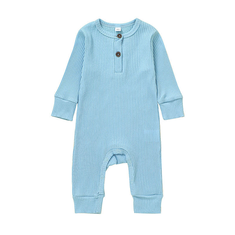 New Baby Jumpsuit Sunken Stripe Trousers Romper Western Style - Cindi Book