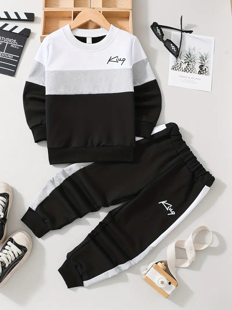 Design Sense Multicolor Hoodie Pants Two-piece Set - Cindi Book
