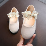 Solid Color Girl Rhinestone String Flower Small Single-layer Shoes Dancing Shoes - Cindi Book
