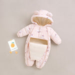 Clothes For Babies Baby Jumpsuits Winter Fleece-lined - Cindi Book