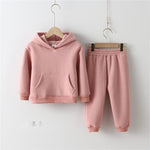 Children Clothes Kids Suit Warm Sweater Girl Fleece Hoodies - Cindi Book