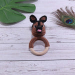 Baby Rattle Hand Woven Cartoon Animal Bracelet Newborn Soothing Doll - Cindi Book