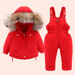 Boys and girls winter down jacket suits - Cindi Book