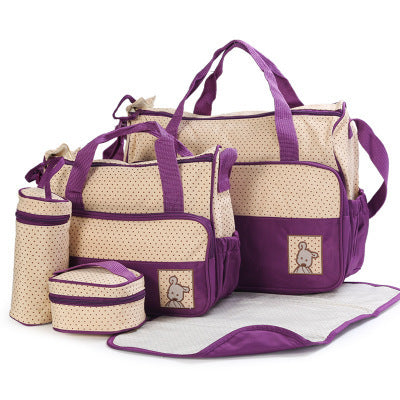 Baby Diaper Bag Suits For Mom Baby Bottle Holder Mother Mummy Stroller Maternity Nappy Bags Sets - Cindi Book