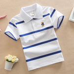College Style Boys Polo Short Seeve T-shirt - Cindi Book
