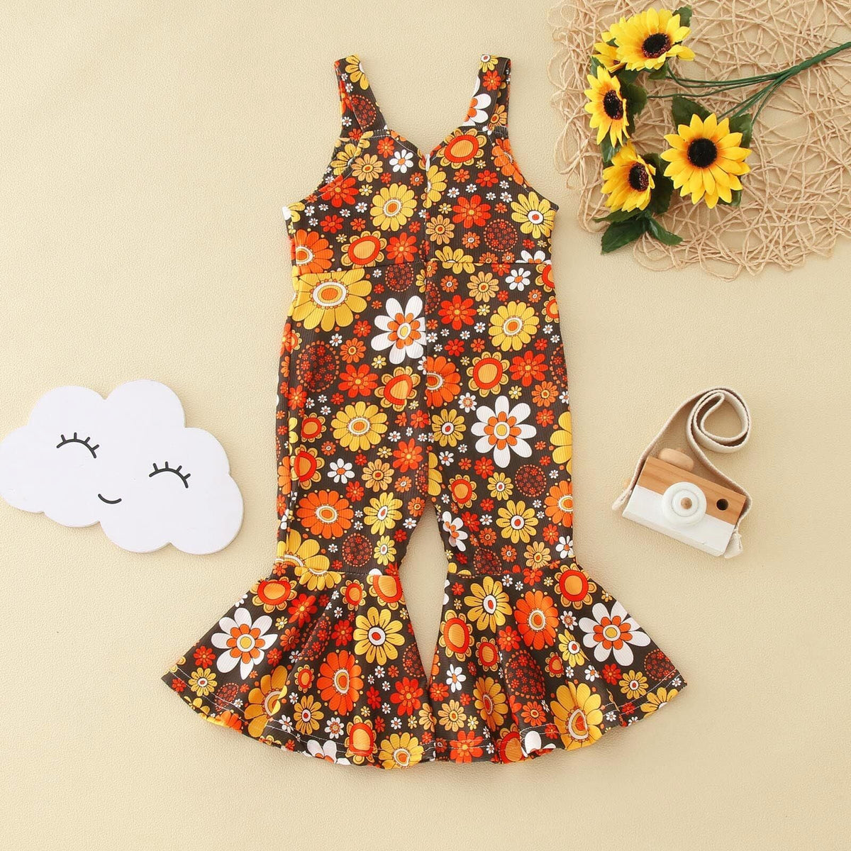 Girls' Fashion Personalized Flared Overalls - Cindi Book