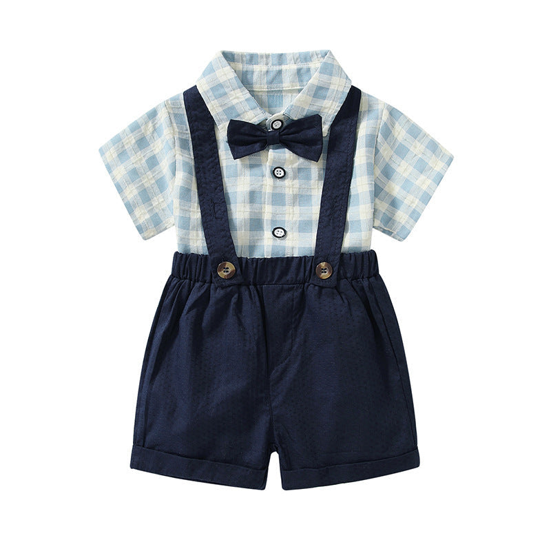 Children's Suit Summer Short-sleeved Overalls - Cindi Book