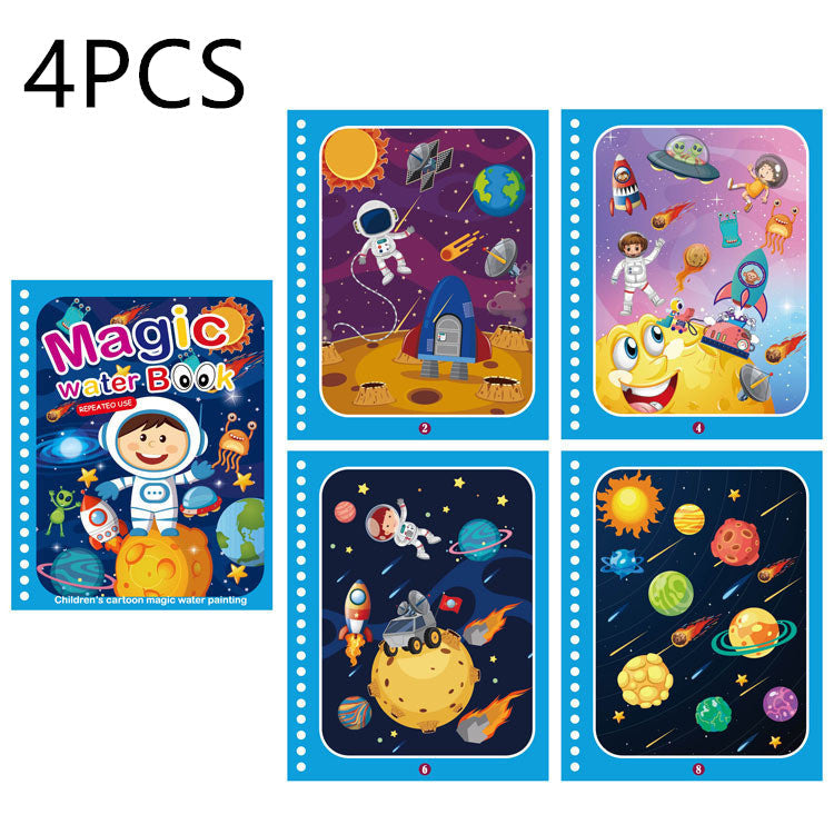 Children's Creative Magic  Water Painting Book - Cindi Book