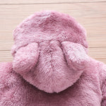 Solid Color Cartoon Baby One-piece Thick Cotton Velvet Suit - Cindi Book