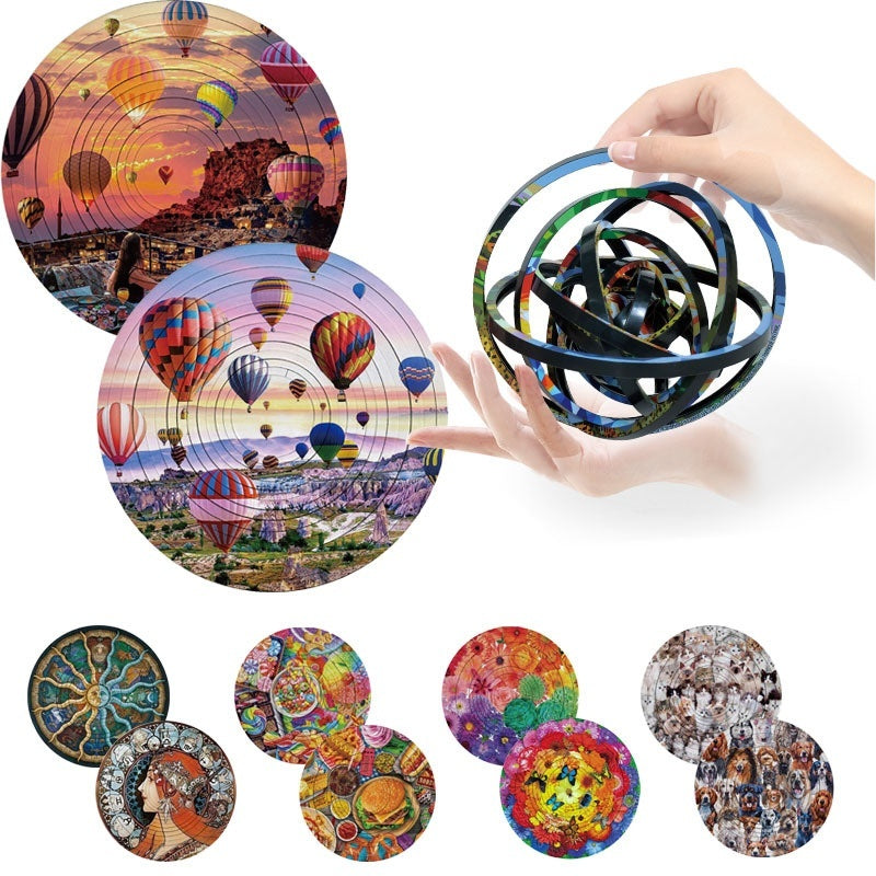 Rotating Puzzle Decompression 3D Educational Toys - Cindi Book