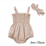 Infant Baby Girls 2Pcs Summer Outfits, Sleeveless Frill Smoc - Cindi Book