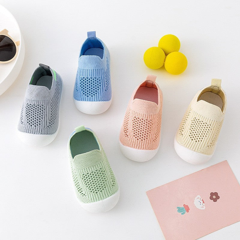 Baby Toddler Shoes Soft Bottom Non-Slip Lightweight Flying Woven Shoes