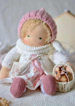 Handmade Plush Doll Golden Curly Girl Finished Product - Cindi Book