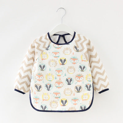 Baby Dinner Coverall Bib Spring And Autumn Long Sleeve Apron - Cindi Book