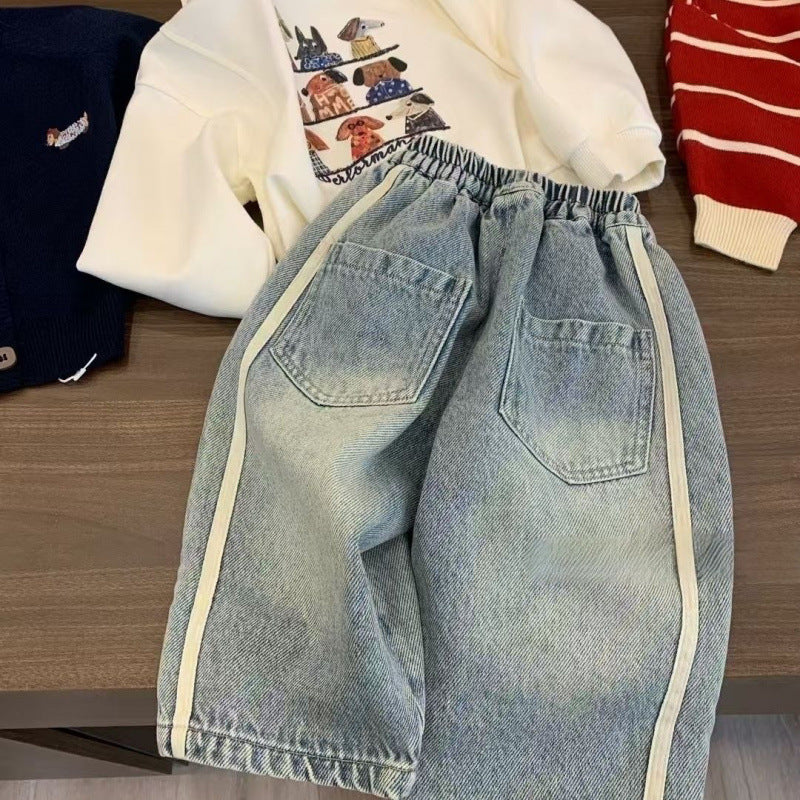 Children's Jeans Spring And Autumn Loose - Cindi Book