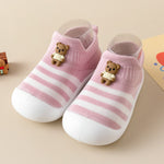 Casual Simple Soft Bottom Non-slip Cartoon Striped Toddler Shoes - Cindi Book