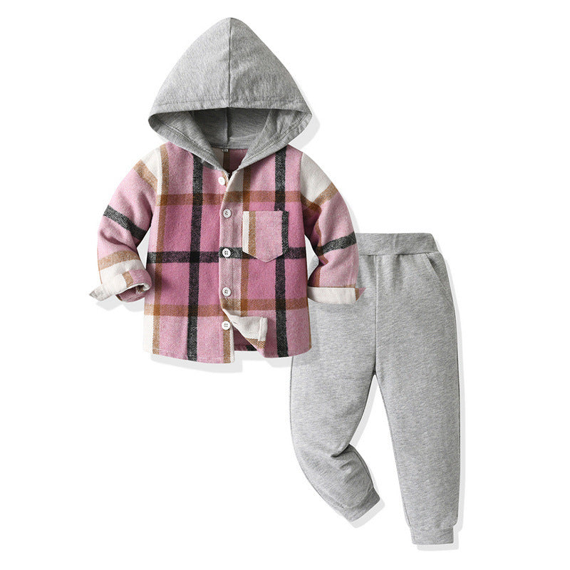 Korean Style All-matching Plaid Shirt Harem Pants - Cindi Book