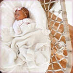Knitted Baby Blankets Newborn Swaddle Wrap Ruffle - Cindi Book