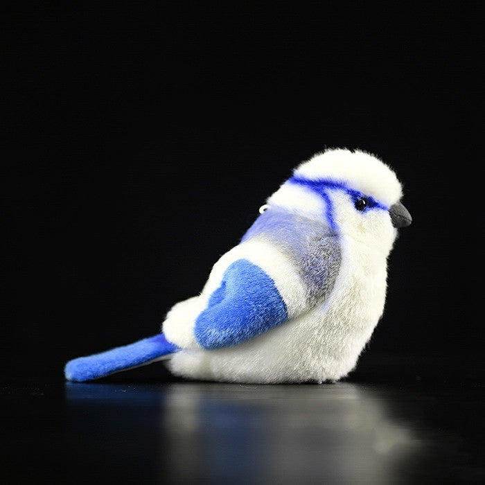 Gray Blue Tit Fat Chirp Plush Toy - Cindi Book