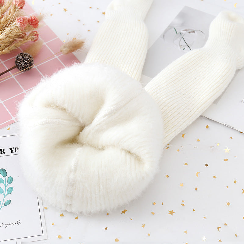 Add Fleece Pantyhose And Thick Fall And Winter Leggings For Boys And Girls - Cindi Book