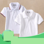 CUHK Childrens White Lapel T Shirt - Cindi Book