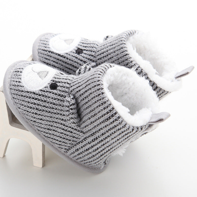 Wholesale autumn winter new bear knitting plus baby shoes, toddler shoes, baby shoes, boots 1734 - Cindi Book