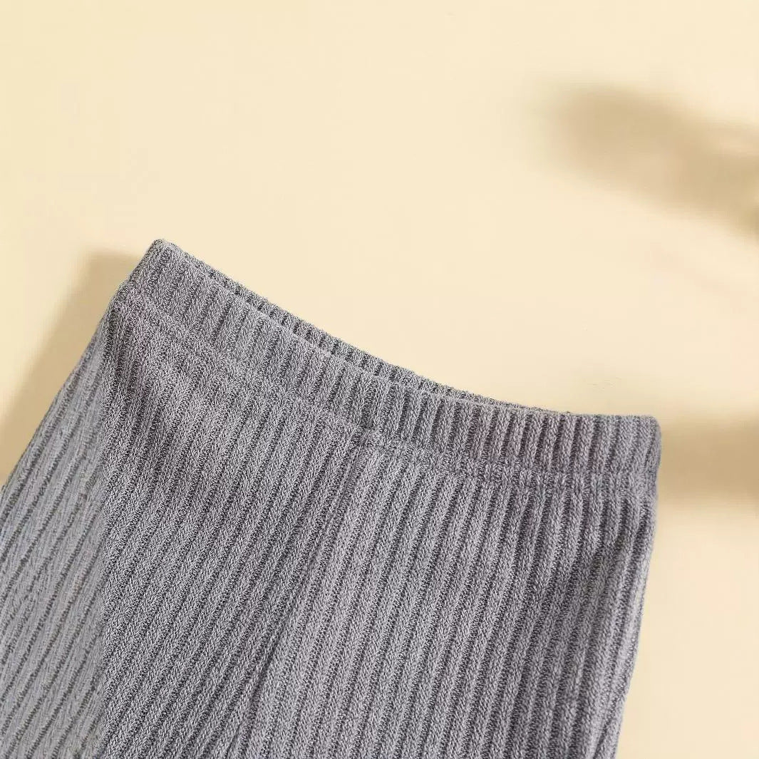Girls' Knitted Cotton Leggings Warm-keeping Pants Long Pants Straight-leg Pants - Cindi Book