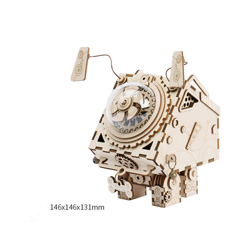 Robot Rabbit DIY Creative Gift 3D Wooden - Cindi Book