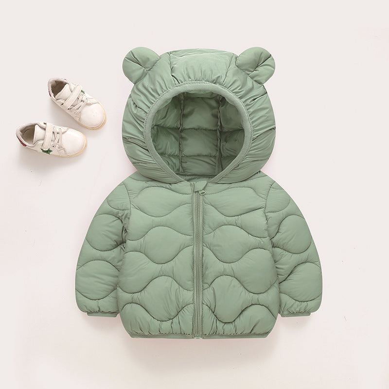 Thin Down Cotton-padded Jacket Baby Light Coat - Cindi Book