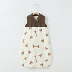 Baby Sleeping Bag Double Layer Patchwork Stand-up Collar Gauze Waistcoat Sleeping Bag - Cindi Book