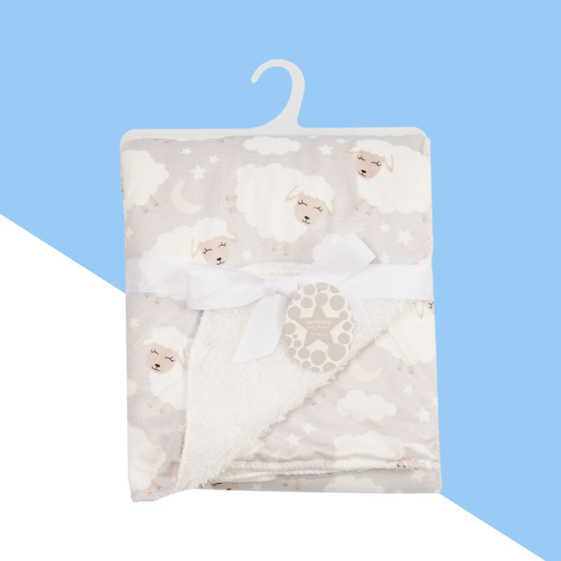 Babies' Woolen Blanket Baby Double Layer Super Soft Plush Blanket - Cindi Book