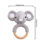 Baby Rattle Hand Woven Cartoon Animal Bracelet Newborn Soothing Doll - Cindi Book