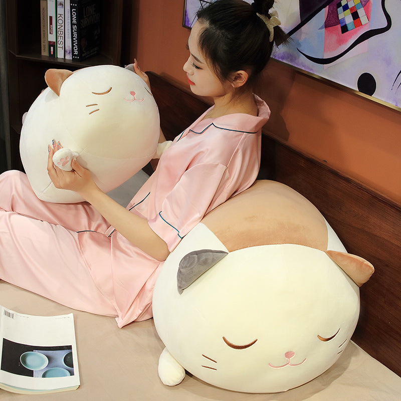 Cute Lying Lazy Cat Doll Plush Toy - Cindi Book