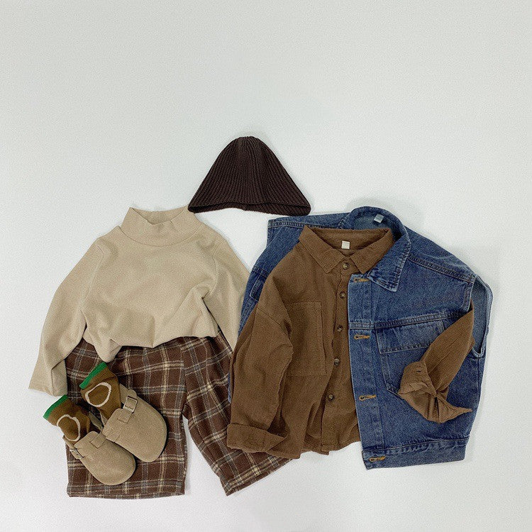 Fashion Personality Children's Plaid Stylish Pants - Cindi Book