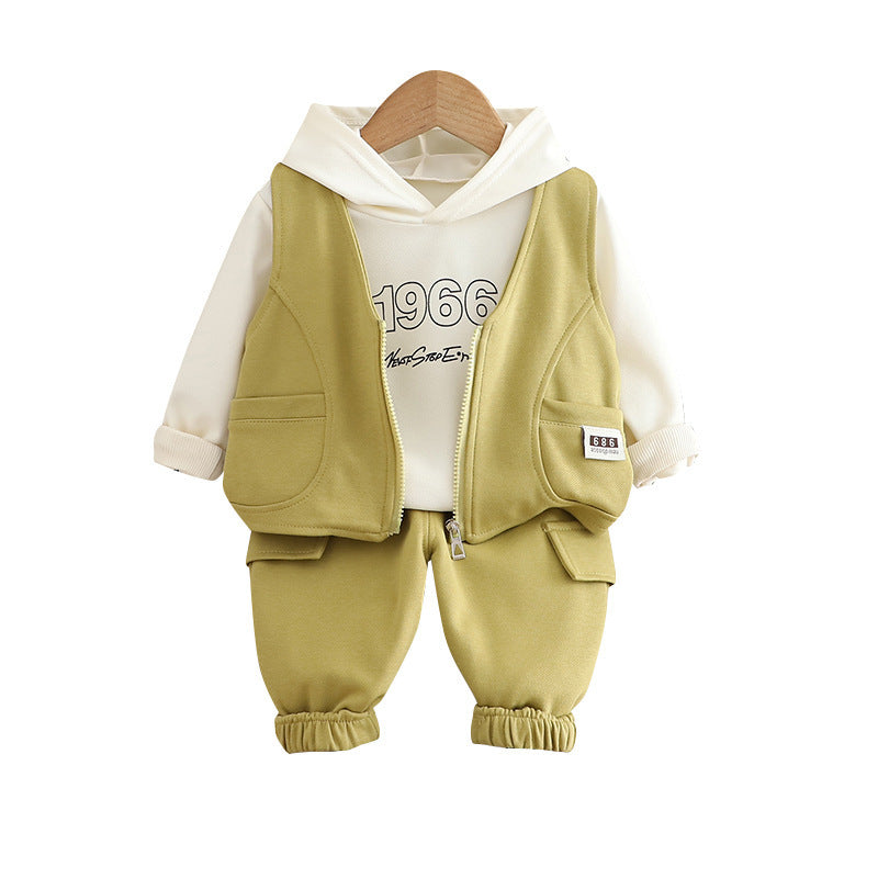 Children's Outfit Number Vest Three-Piece