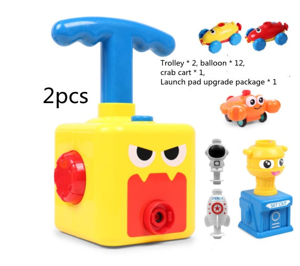 Power Balloon Launch Tower Toy Puzzle  Education Inertia Air Power Balloon Car Science Experimen Toy For Children Gift - Cindi Book