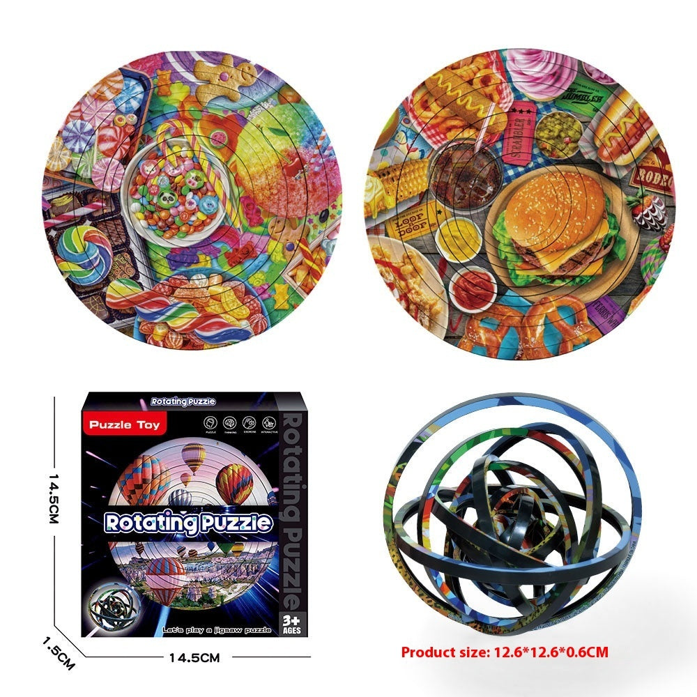 Rotating Puzzle Decompression 3D Educational Toys - Cindi Book