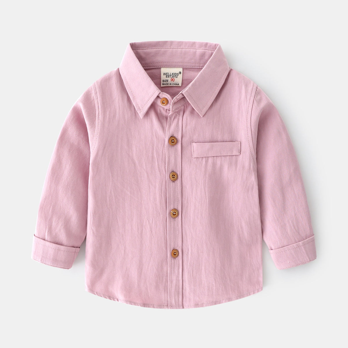 Fashion Personality New Solid Color Boys' Shirt - Cindi Book