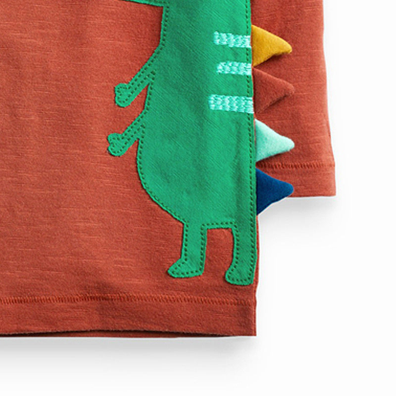 Knitted cotton boy t-shirt - Cindi Book