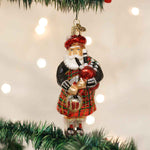 Old World Christmas Highland Santa Ornament - hand-blown glass Christmas tree ornament