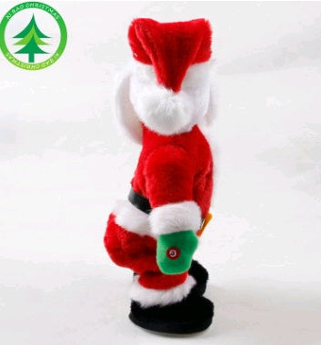 Christmas Decorations Electric Santa Toys Creative Twist Music Santa Claus Dolls - Cindi Book