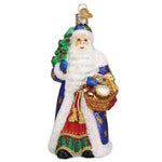 Old World Christmas Regal Father Christmas Ornament - hand-blown glass Christmas tree ornament (view 3)