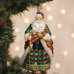 Old World Christmas Irish Father Christmas Ornament - hand-blown glass Christmas tree ornament